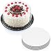 Plastic Cake Container with Clear Dome Lid 9 Inch and Cake Boards 10 inch, Cake Holder with Lid is for 2-3 layer cakes, Cake Board is Round, Cake Supplies, 5 Pack of each.