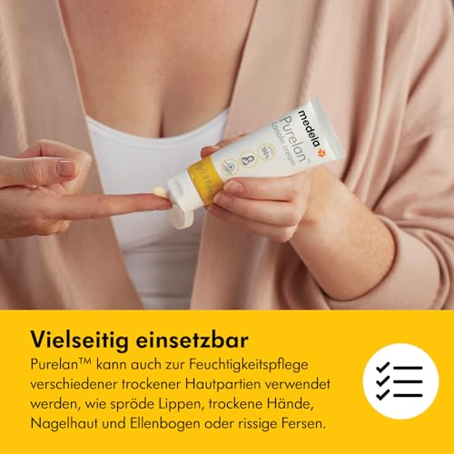 Medela Purelan Lanolin Brustwarzensalbe 37 g – Schnelle Linderung bei beanspruchten Brustwarzen und trockener Haut 6