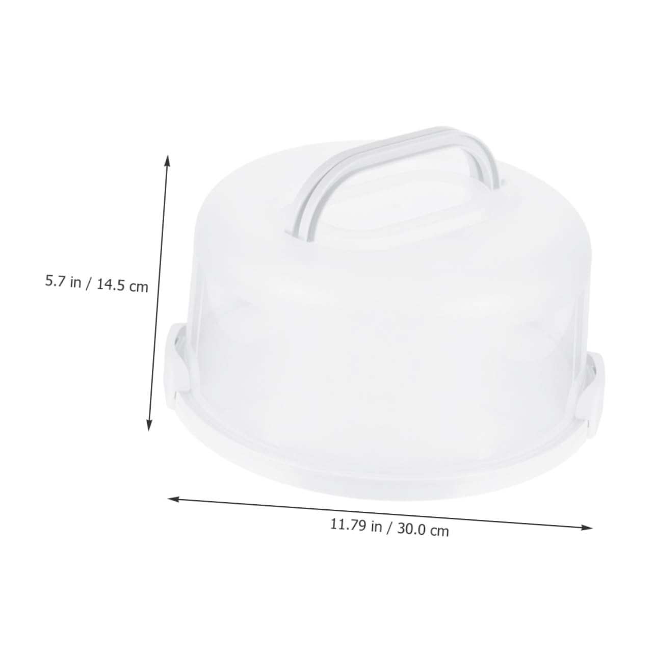 DECHOUS Reusable Cake Storage Container with Handle Transparent Cake Carrier Box for Easy Transport and Fresh Keeping for Birthdays Weddings and Outdoor Events