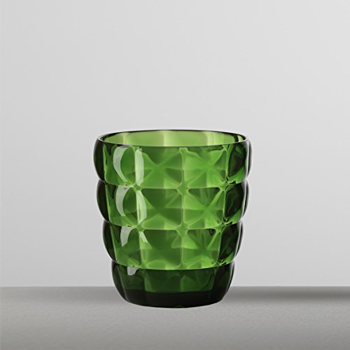 Set 6 Vasos Diamante Low Glass Empoli Verde