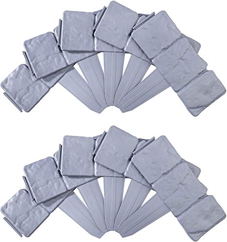 Borduras Jardin, delimitadores de Bordes para jardín Valla Jardin con Efecto de Piedra empedrada, Borde de césped con Aspecto de Piedra, para jardín y césped. 20 PCS