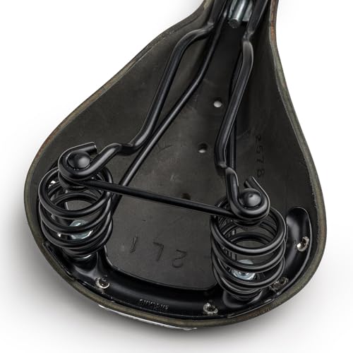 Brooks England Flyer, Touring Leather Handmade Bike Saddle With Suspension Springs, Black, One Size by Brooks England - Image 2