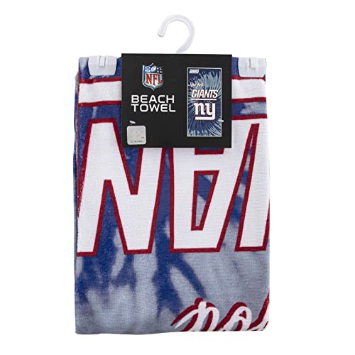 Image of Northwest NFL New York Giants Unisex-Adult Beach Towel, 30 inch x 60 inch, Psychedelic