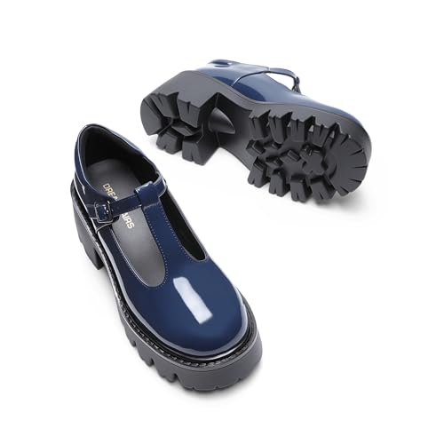 DREAM PAIRS Women's T-Strap Mary Jane Pumps Shoes,Navy,9.5 - image 7