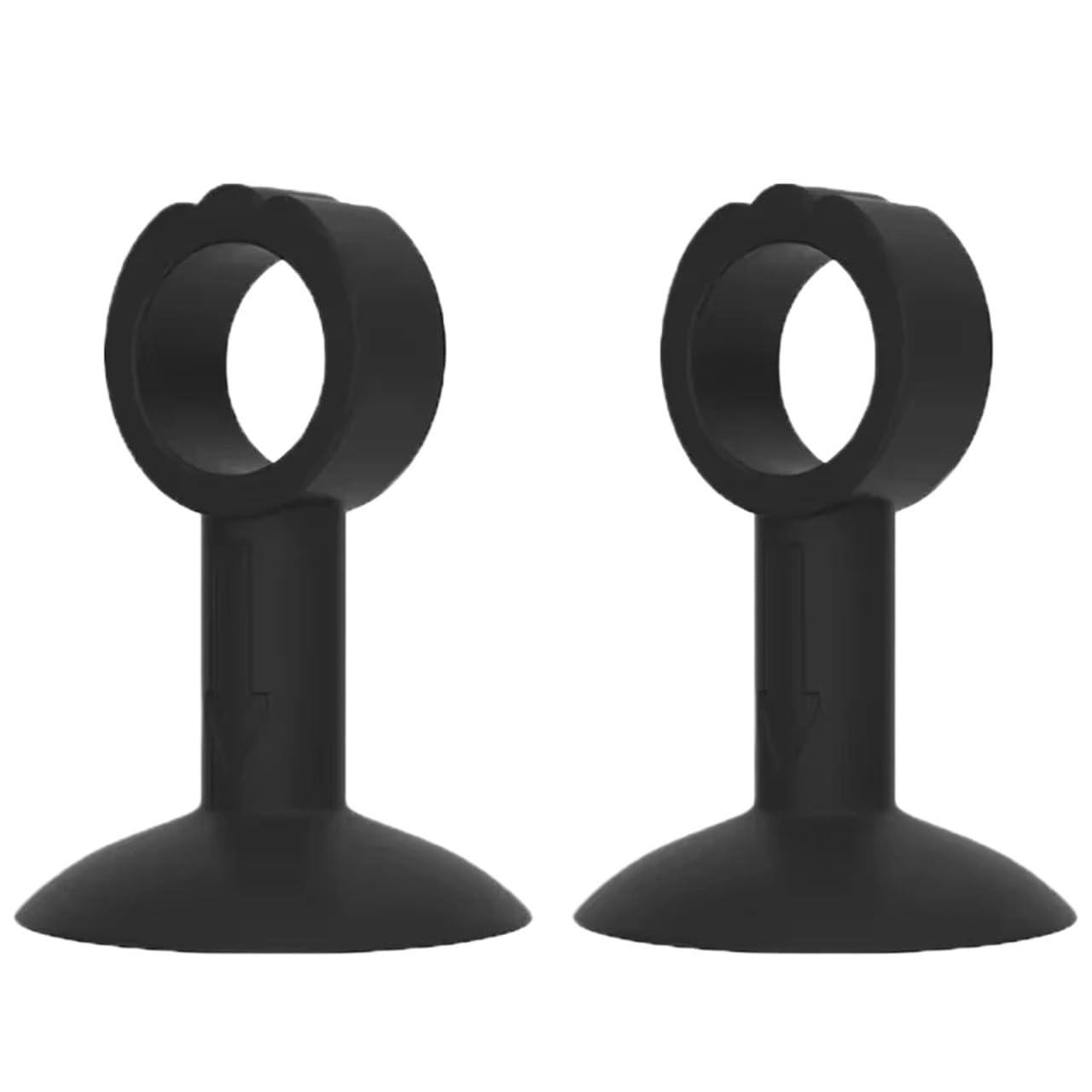 Trryuip 2Pc-Black Silicone Door Handle Stoppers 2/3Pcs Handle Door Stopper Silicone Mute Buffer Pad