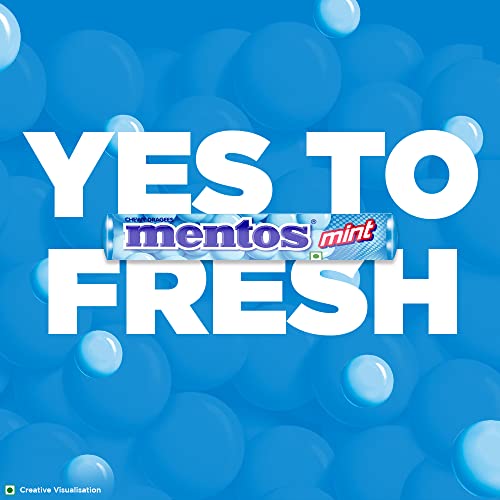 Image of Mentos, Mint Flavour, Chewy candy Stick Pack, 655.2 g [Pack of 18]