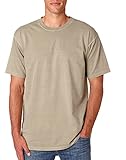 Chouinard Men's Ring-Spun Garment-Dye Bottom Hem T-Shirt, Sandstone, Large