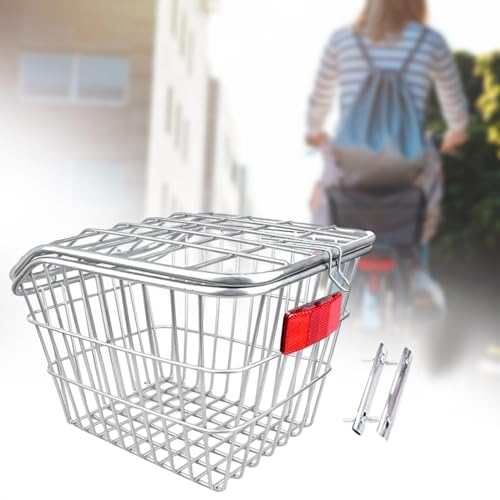 Panier arrière de vélo rigide en fer de haute qualité avec réflecteur - 4