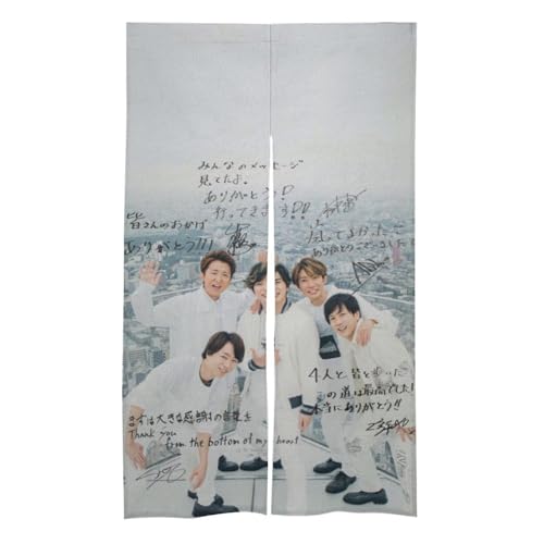 嵐 のれん おしゃれ 間仕切り 遮光 カーテン 暖簾 簡単 目隠し 見えにくい 柔らかい 飾り 玄関 ドアカーテン キッチンリビング 飲食店 出入り口