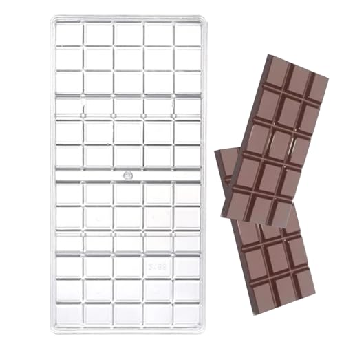 Moldes De Chocolate | Molde Acrílico Transparente Para Barra De Caramelo, Suministros Profesionales Para Hacer Postres Hechos A Mano, Herramientas Duraderas Para Hornear Y Repostería, Molde Para Galle