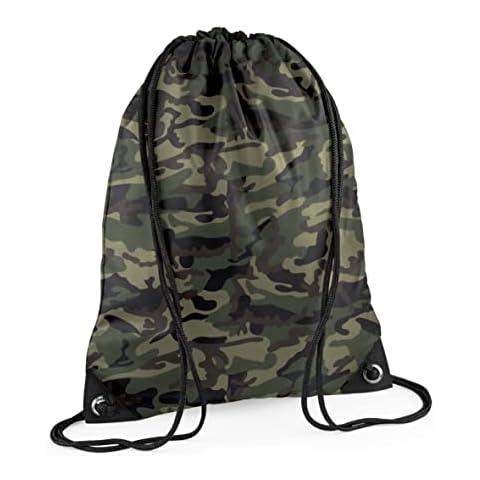 BagBase BG10 Premium Gymsac in Jungle Camo Cover