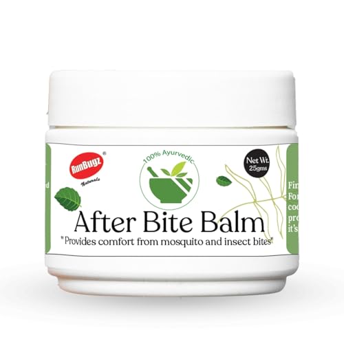 Image of 100% Natural After-Bite Balm for Kids Gives relief from Rashes, Mosquito & insect Bites, 100% Ayurvedic, Antiseptic & Anti-inflammatory, 25g Naturals After Bite balm