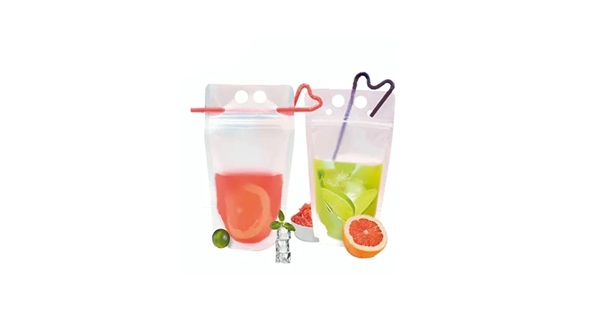 Amazon.com: 50 psc Drink Pouches Bags,1000 ml Reclosable