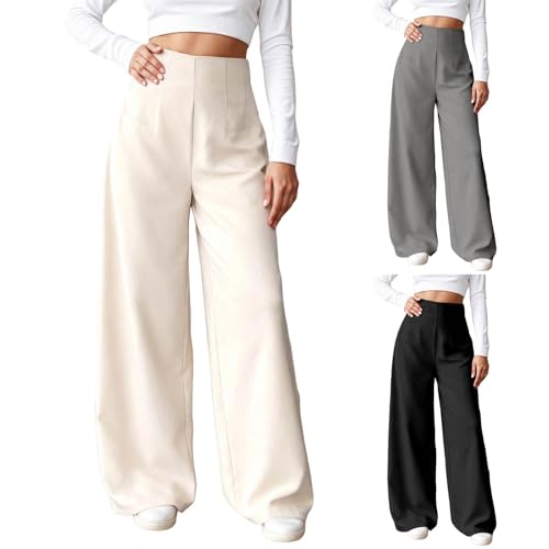 Pantalon de jogging léger femme à taille haute élastique confortable