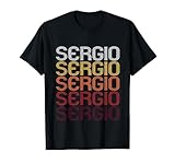 Sergio Retro Wordmark Pattern - Vintage Style T-shirt