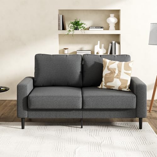Recopilación de Sofás del mes. 46 Zinus Colton | Sillón Gris de 2 Plazas de Memory Foam de Armado Rápido | Enviado en Caja y con Garantía de 1 Año