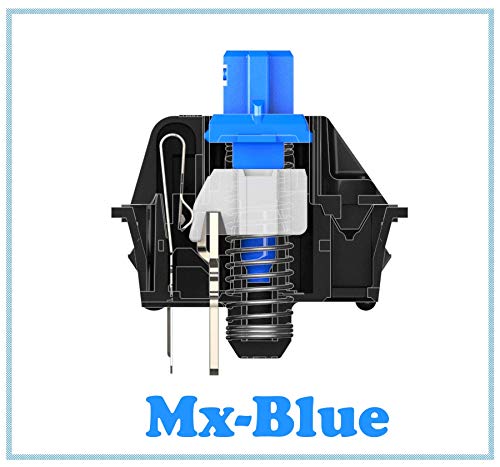 Cherry MX Blue Keyswitch (10 pack) - MX1AE1NN | Plate Mounted | Tactile Click - Thumbnail 2