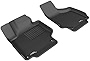3D MAXpider All-Weather Floor Mats for Audi TT / TTS 2008-2015 Custom Fit Car Floor Liners, Kagu Series (1st Row, Black) (L1AD02911509)