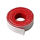 BQLZR Klavierfederschiene aus Filz für Klaviertastatur, 130 x 1,9 cm, Rot / Weiß