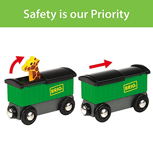 Brio World - 33722 Safari Train | 3 Piece Toy Train Accessory For Kids Age 3 And Up #TOP2