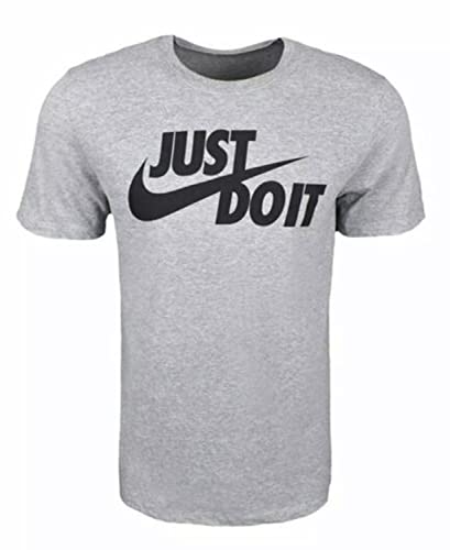 Nike Boys 'Just Do it' Graphic Tee (as1, Age, 2_Years, 3_Years, Standard, DK Grey Heather, 3T)