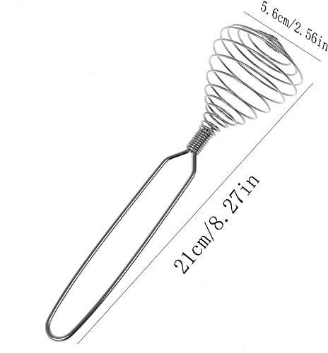 Icyang Stainless Steel Spring Coil Whisk, Wire Whip Cream Egg Beater Gravy Hand Mixer Egg Whisk Egg Beater For Cooking Whipping Mixing Blender Kitchen Cream Egg Beater Gravy Hand Mixer #TOP1