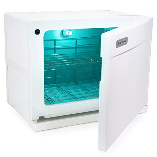 WYZworks 18L Double Rack 175 Degree Aluminum Interior Electric Hot Towel Warmer, Safe