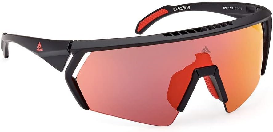 adidas Sunglasses Sport SP 0063 02U Matte Black/Bordeaux Mirror - Image 7