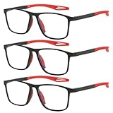 3Stück Brille Die Sich Automatisch Der Sehstärke Anpasst,Intelligente Zoom Brille Mit Automatischer Fokuseinstellung,Gleitsichtbrille Herren Und Damen,Ideal Für Digitale Geräte Und Outdoor-Aktivitäten