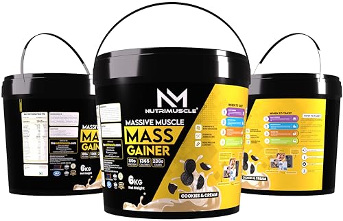 Nutrimuscle Massive Muscle Mass Gainer – 6 Kg Cookies & Cream - Image 3