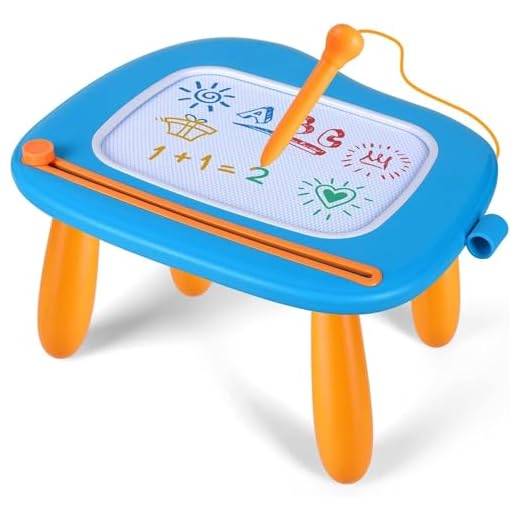 Smasiagon Toddler Toys Age 1-2 Year Old Boys, Magnetic Drawing Pad Doodle Board Educational Learning Toys for 1 2 3 Year Old Boys Birthday Christmas Gifts (Blue)