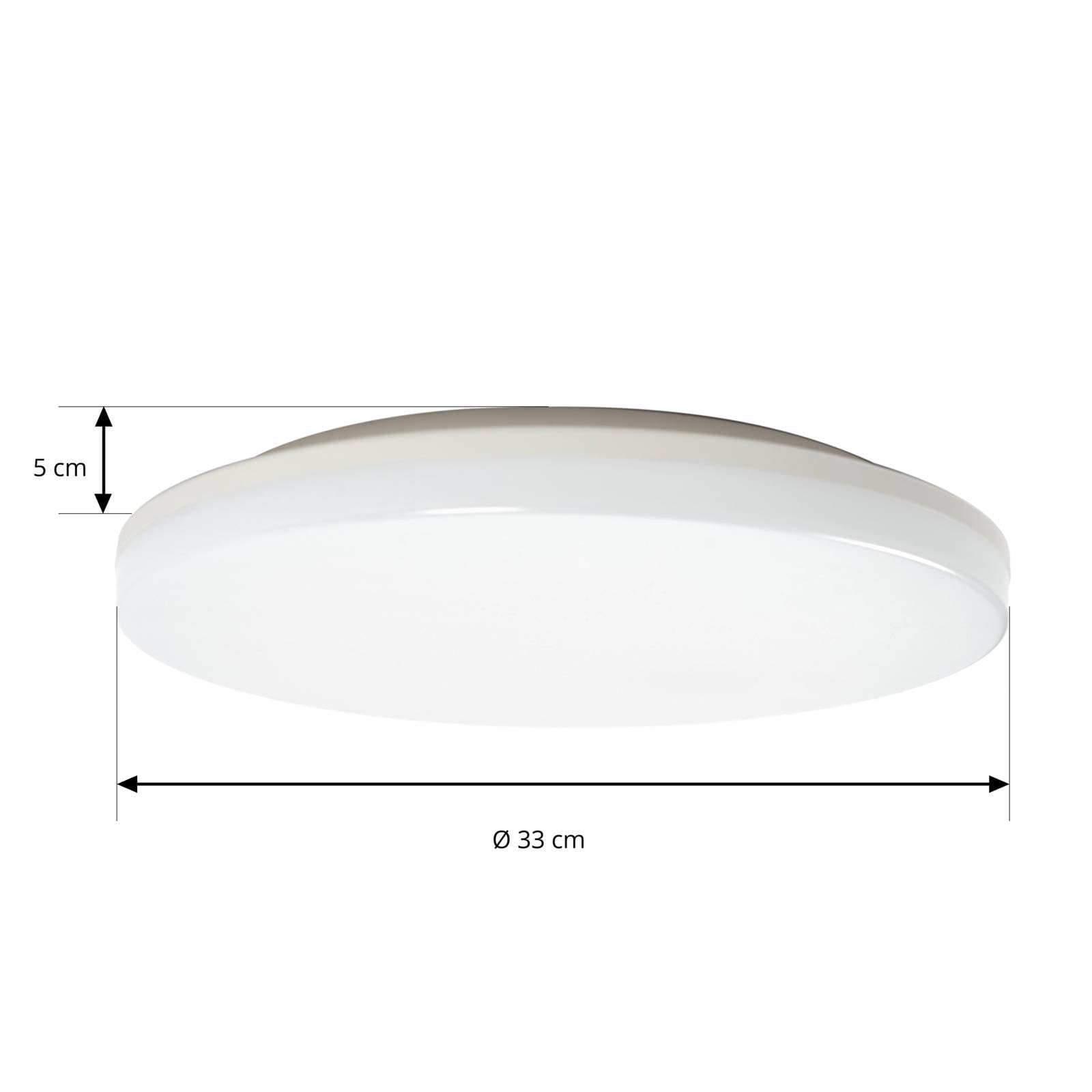 LED Deckenleuchte Artin (Modern) in Weiß (1 flammig,) - Lampe Deckenlampe Badezimmerleuchte