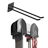 PeerBasics 12" Single Hook Tool Rack Wall Mount, Storage System, Garage Organization, Solid Steel, R