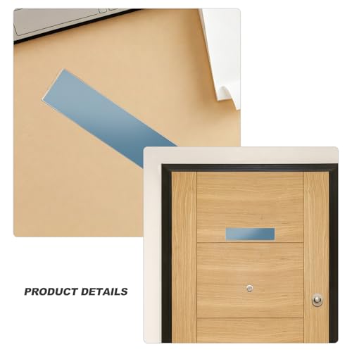 PHENOFICE Soporte de Placa de Acrílico Transparente para Letreros de Pared, Marco para Identificación de Puerta, Paquete de 6 Piezas, Adecuado para Oficina y Señalización Profesional