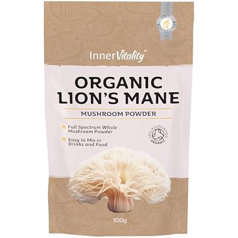 Inner Vitality High Strength Lion's Mane Mushroom Powder Cover