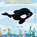 Imagen de Gisqis Orca Ballena Peluche Pequeño 28cm Ballena Peluches para Bebes Doudou Bebe Recien Nacido Peluche Animales Marinos Juguetes para NiñOs Cosas Bebes Recien Nacidos Niño