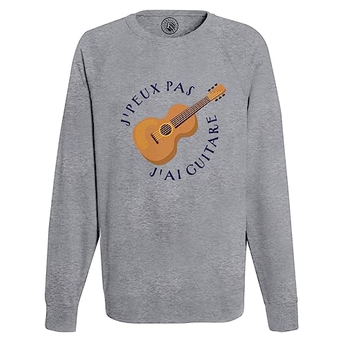 Sweat Guitare Homme J'Peux Pas J'Ai Guitare Rock Classique pull imprimé musique acoustique