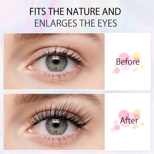 Magnetic Eyelashes With Applicator Magnetic Lashes Kit Magnetic Reusable No-Glue False Lashes With Applicator 4Pairs Magic Eyelashes With Lash Applicator, Tweezer & Spoolie Brush(4) - 3