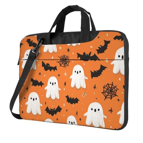 Maletín para Laptop 14 pulgadas Ghosts Bats Spider impermeable miniatura 1