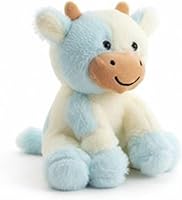 Vista 18 de Peluche de vaca de 11.8 pulgadas para niñas y niños de Navidad (vaca sentada de 11.8 pulgadas)