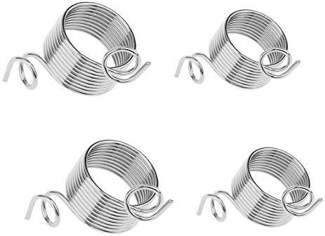Finico 4 PCS Metal Yarn Strand Guide Knitting Thimble for Knitting Crafts Accessories Tool (2 Size, Each of 2)