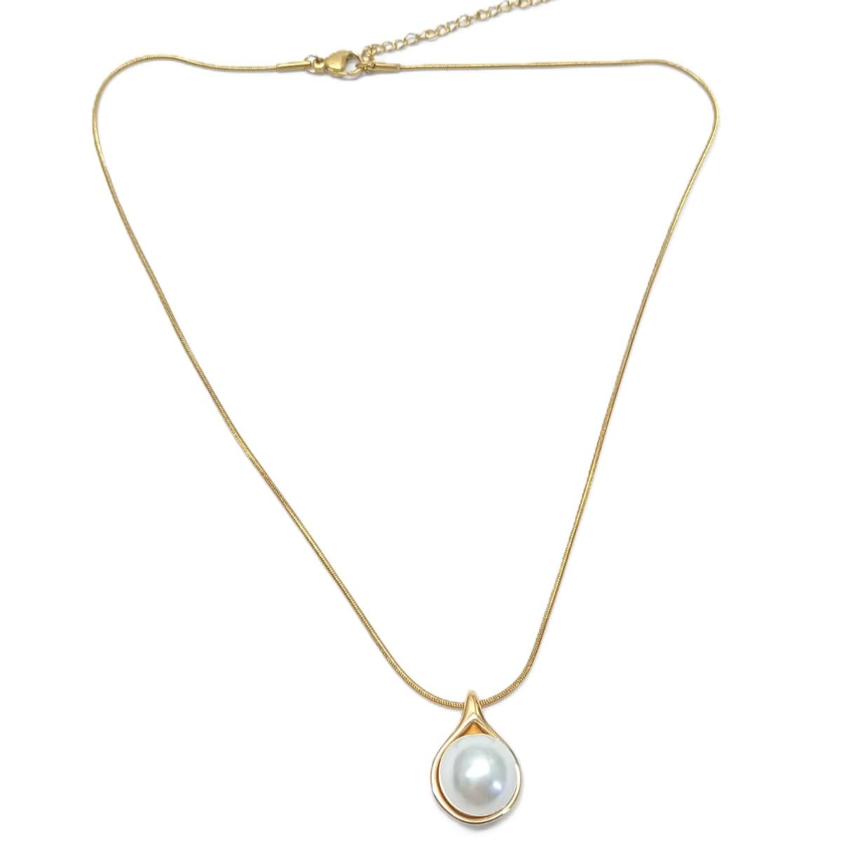 Gold-Tone Teardrop Pendant for Women | Lightweight Elegant Jewelry | Perfect for Everyday wear, Formal Outfits & Other Occcasions-image-29