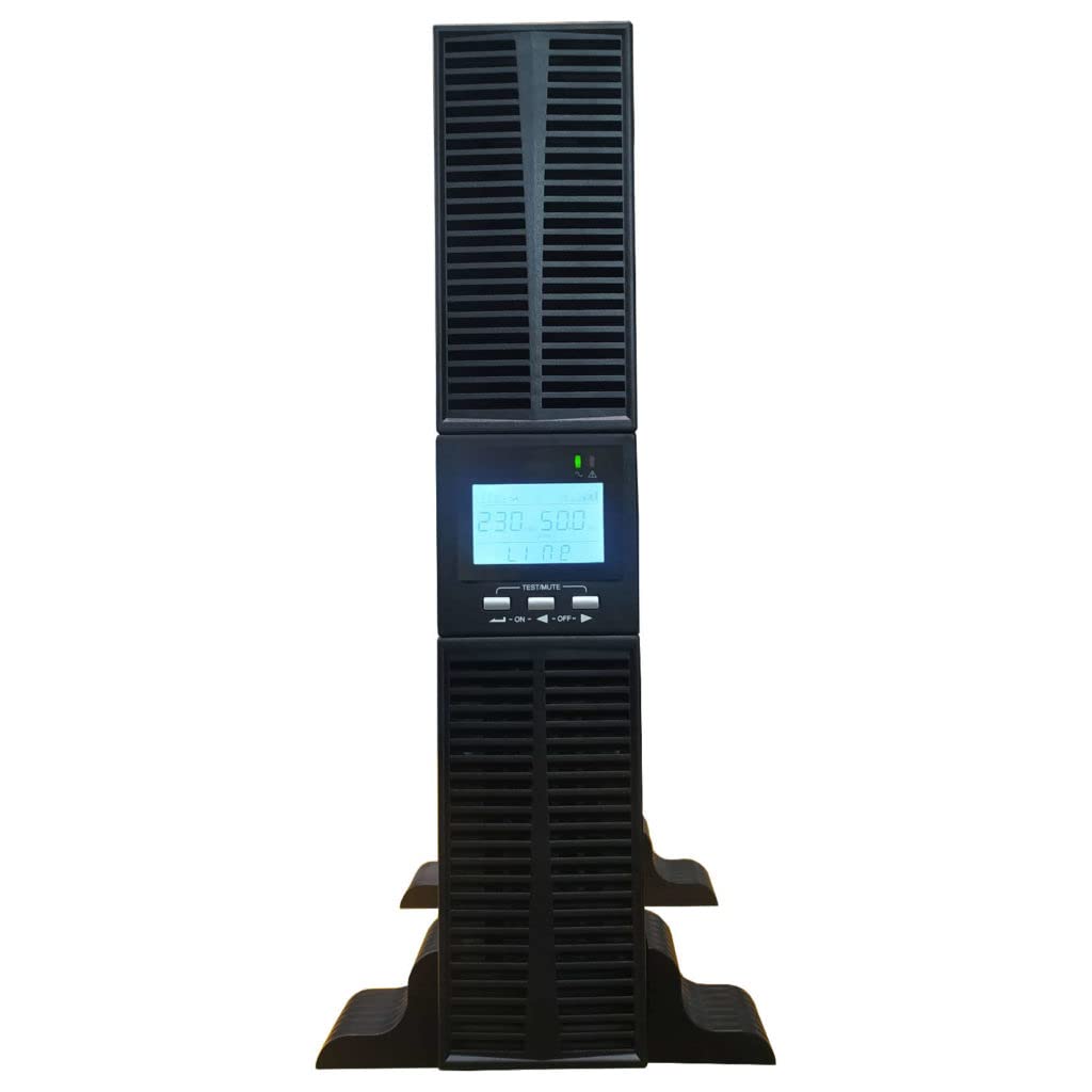 Techly Professional 364224 Gruppo di continuità ups 1000VA 900W Online Doppia Conversione Tower/Rack con Batterie Hot Swap Nero
