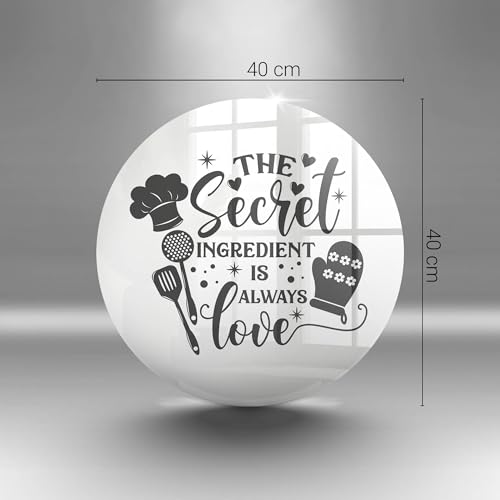 Planche à découper induction 40cm Wallfluent en matériau résistant avec phrase - 6