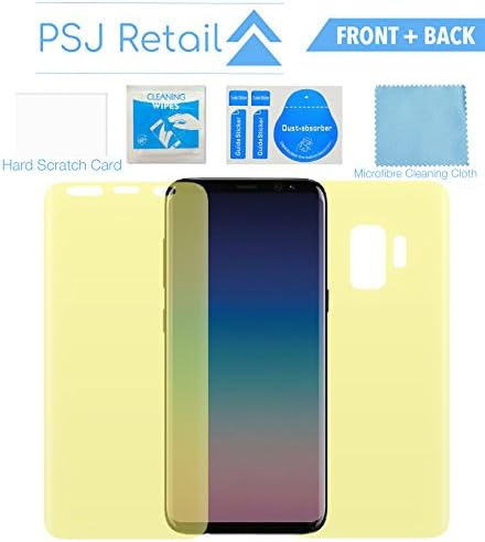 [FRONT & BACK] Galaxy S9 Plus Screen & Back Protector | 3D Coverage | No Bubbles | Case Compatible
