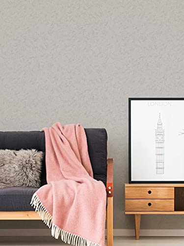 A.S. Création Putzoptik Tapete Attractive natürlich Vliestapete grau matt glatt 378351