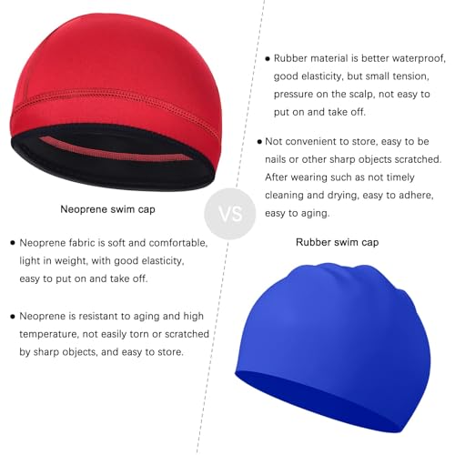 Image of 2mm Neoprene Dive Hood Thermal Mens Wetsuit Cap for Surf Snorkel | Long Short Hair Keep Warm Clean Wet Suit Beanie, Adult Youth Scuba Swim Cap for Beach Kayak Canoeing Scuba Cold Ocean Lake