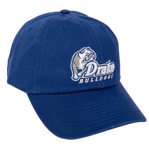 Desert Cactus Drake University Baseball Hat Bulldogs Brimmed Embroidered Hats Cap Adjustable Cloth Strap Adult (Style A) Blue