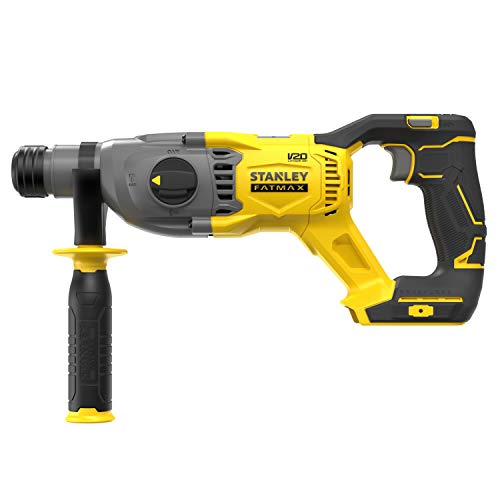 Stanley FatMax 18V SDS-plus Akku-Kombihammer SFMCH900B (2.0 Joule Schlagenergie, bürstenloser Motor, Hammer-/Bohr-/Meißelfunktion, mit Bohrtiefenanschlag, Lieferung ohne Akku und Ladegerät), SFMCH900B – Bild 3