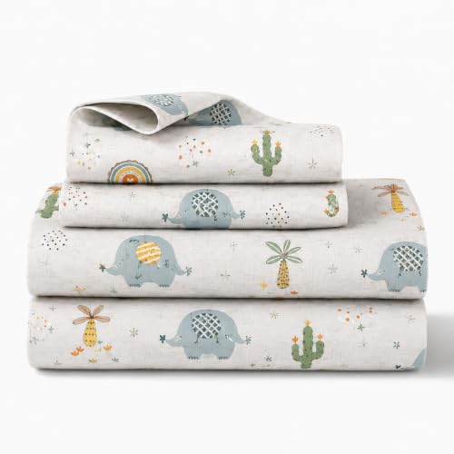 Image of COZY FURNISH Single Size Bed Sheet with 1 Pillow Cover, 60 x 90 Inches, Soft Durable Microfiber Cotton Bed Linen Set